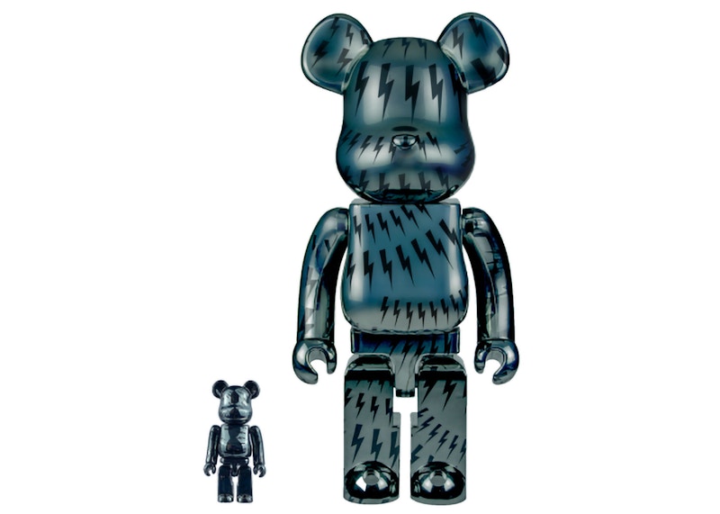 Bearbrick x Neil Barrett 100% & 400% Set Dark Blue
