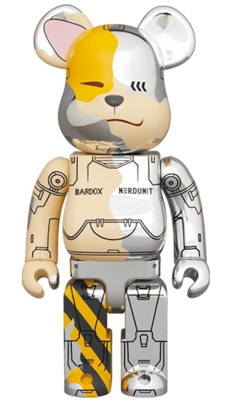 Bearbrick x Nerdunit x Bardox 1000% Metallic