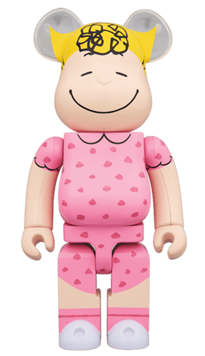 Bearbrick x Peanuts Sally Brown 1000% Pink
