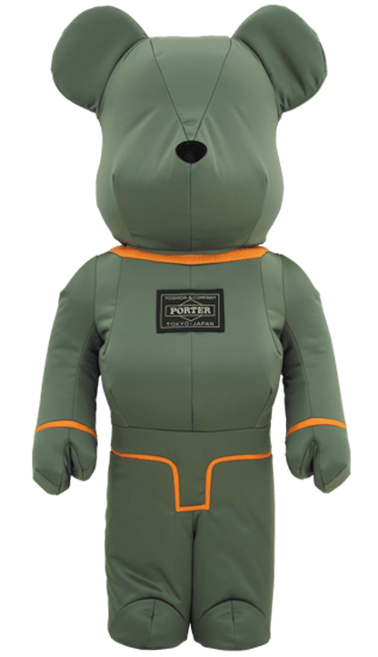 Bearbrick x Porter Tanker 1000% Sage Green