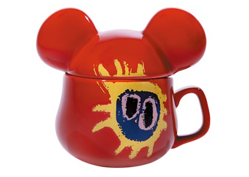 Bearbrick x Primal Scream (Screamadelica) Bearmug Mug Red