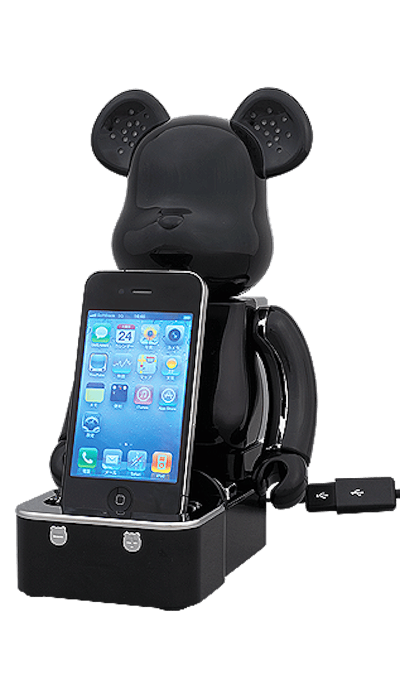 Bearbrick x Radius Speaker System 400% Black