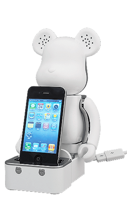 Bearbrick x Radius Speaker System 400% White