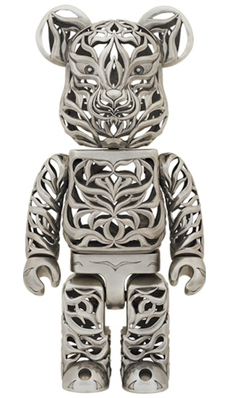 Bearbrick x Royal Selangor Tiger 1000% Silver