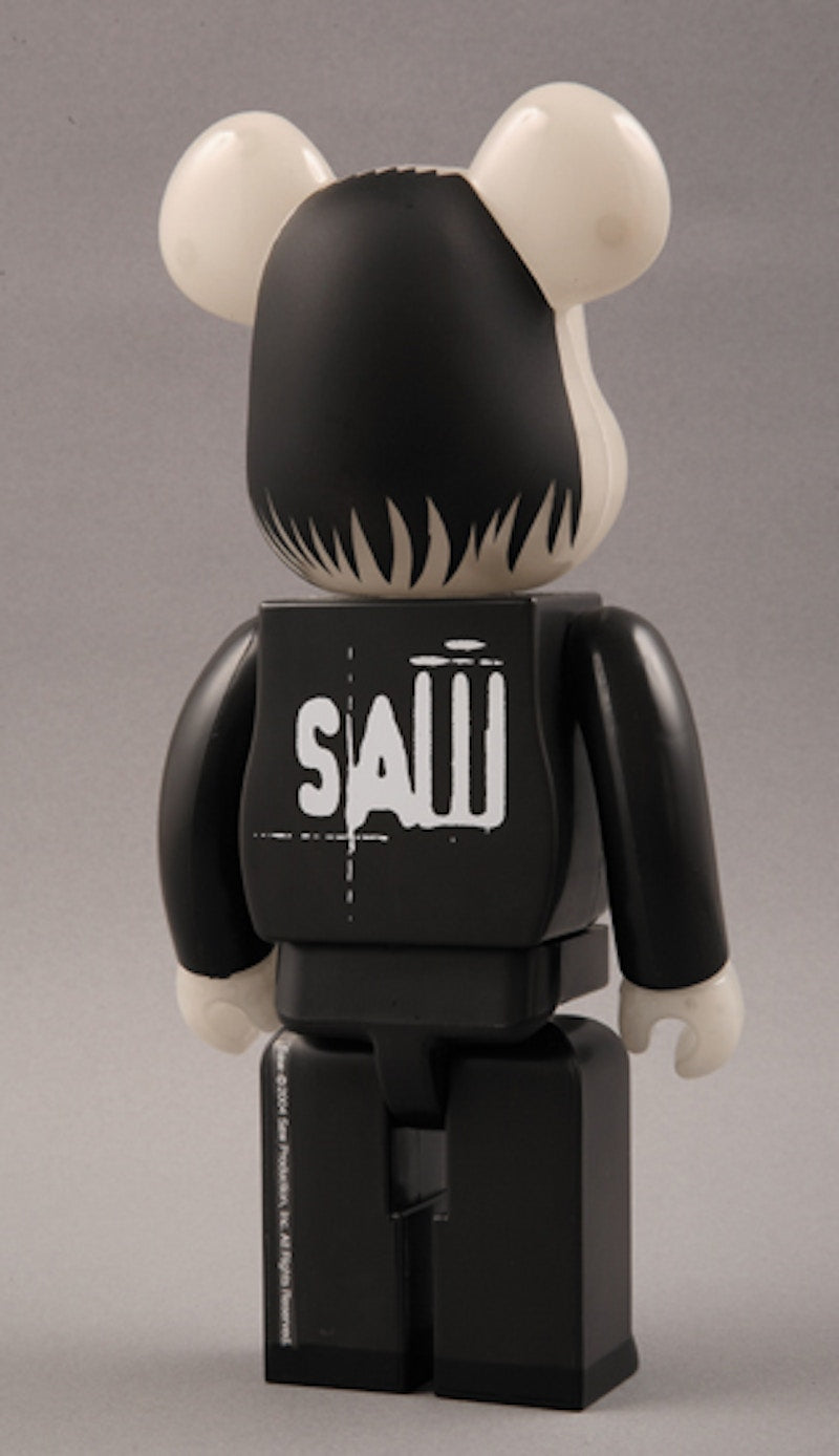 Bearbrick x SAW Doll Glow In The Dark Version 400% Black