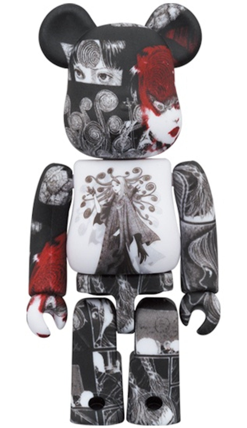 Bearbrick x S'YTE x Junji Ito Uzumaki 100% & 400% Set