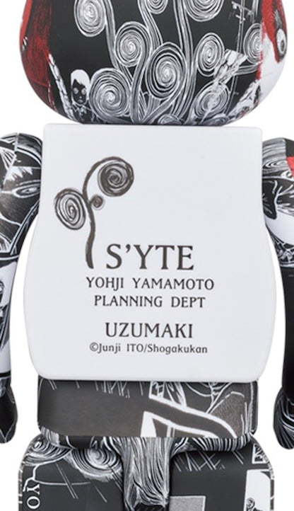 Bearbrick x S'YTE x Junji Ito Uzumaki 100% & 400% Set