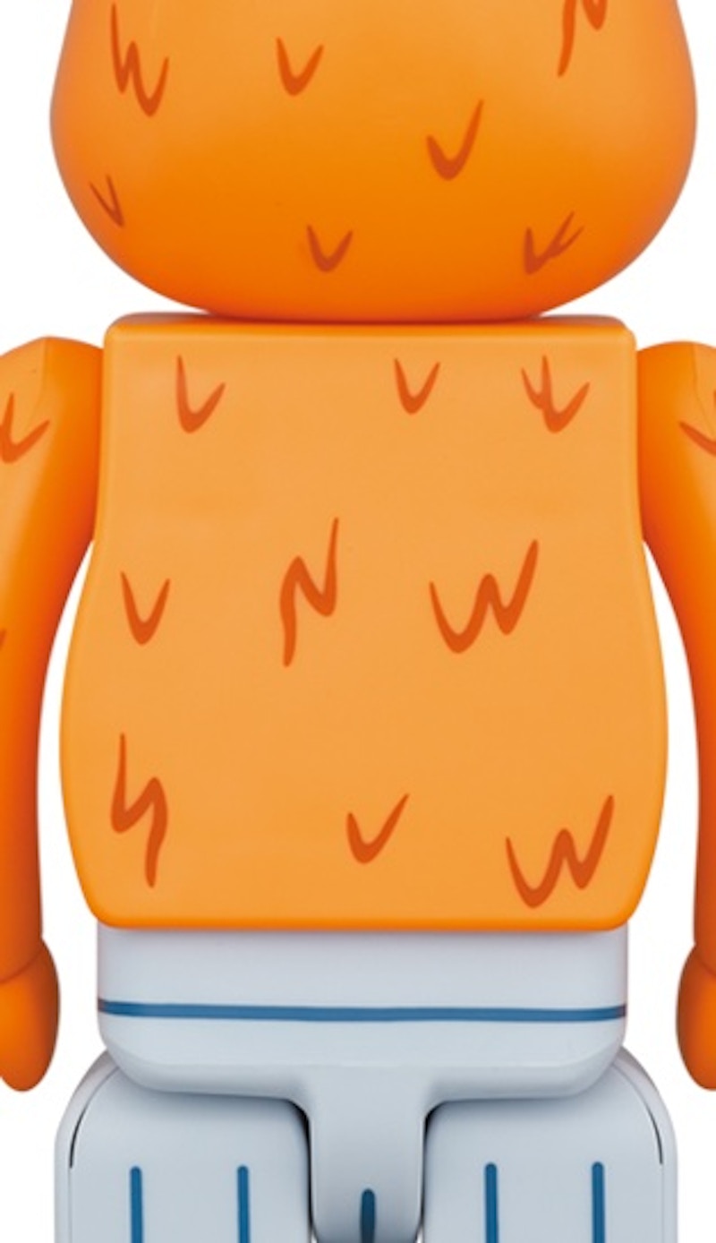 Bearbrick x Sesame Street Oscar the Grouch (The Original Orange Fur Ver.) 100% & 400% Set