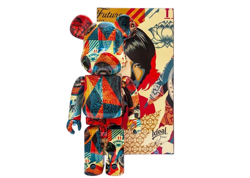 Bearbrick x Shepard Fairey Collage 1000%