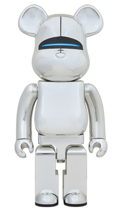 Bearbrick x Sorayama Sexy Robot 1000% Silver