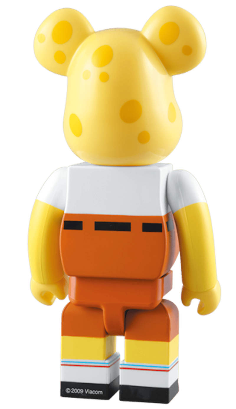 Bearbrick x Spongebob Squarepants 400% Yellow