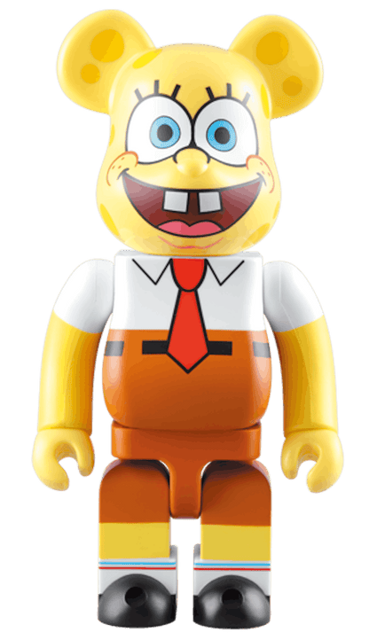 Bearbrick x Spongebob Squarepants 400% Yellow