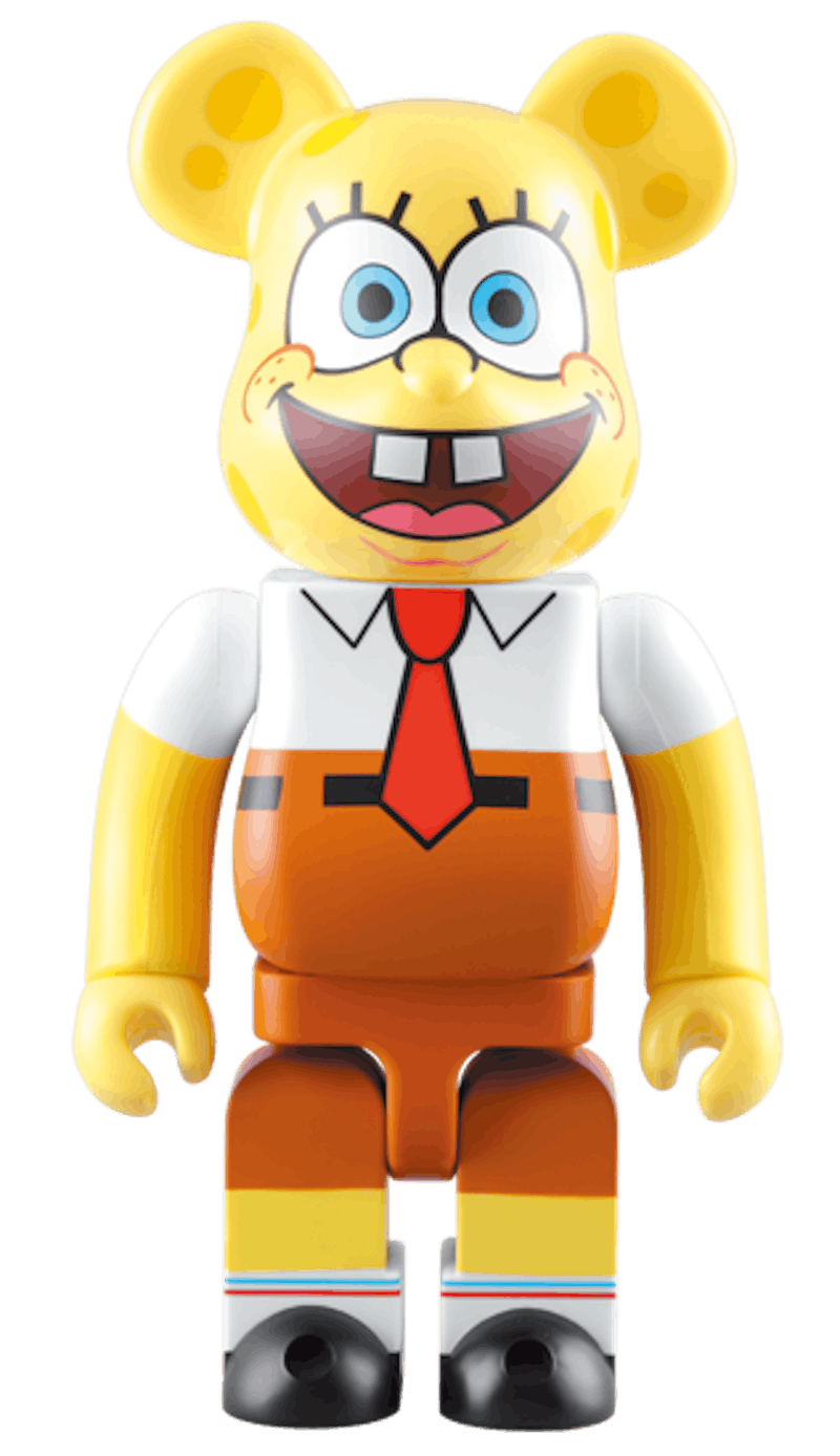 Bearbrick x Spongebob Squarepants 400% Yellow
