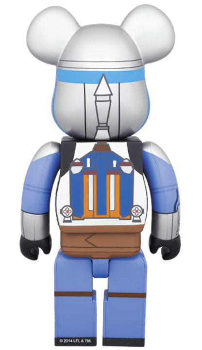 Bearbrick x Star Wars Jango Fett 400% Blue/ Silver