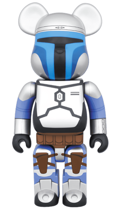 Bearbrick x Star Wars Jango Fett 400% Blue/ Silver