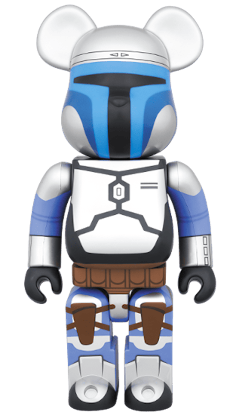 Bearbrick x Star Wars Jango Fett 400% Blue/ Silver
