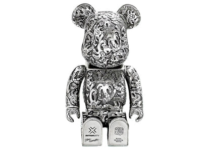 Bearbrick x Steven Harrington x Action City x Royal Selangor Metal 400% Silver