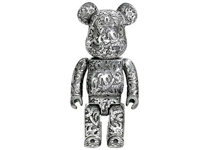 Bearbrick x Steven Harrington x Action City x Royal Selangor Metal 400% Silver