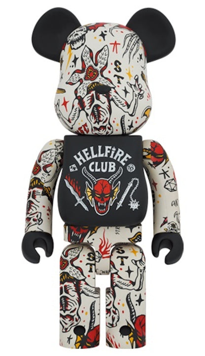Bearbrick x Stranger Things Hellfire Club 1000%
