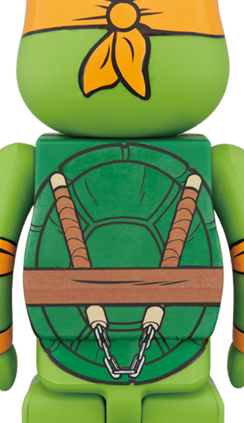 Bearbrick x Teenage Mutant Ninja Turtles Michelangelo 1000% Multi