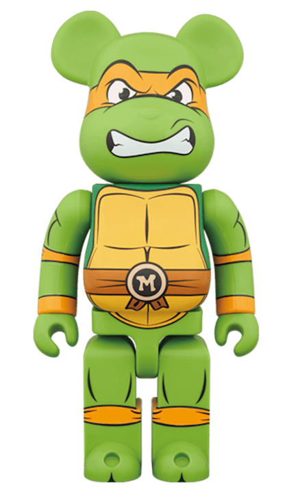Bearbrick x Teenage Mutant Ninja Turtles Michelangelo 1000% Multi