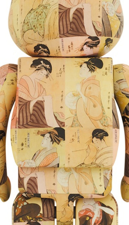 Bearbrick x The British Museum Kitagawa Utamaro (Toji zensei bijin-zoro) 1000%