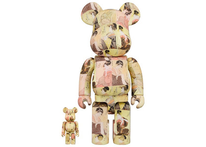 Bearbrick x The British Museum Kitagawa Utamaro (Toji zensei bijin-zoroi) 100% & 400% Set