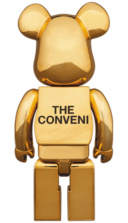 Bearbrick x The Conveni x Fragment 400% Gold