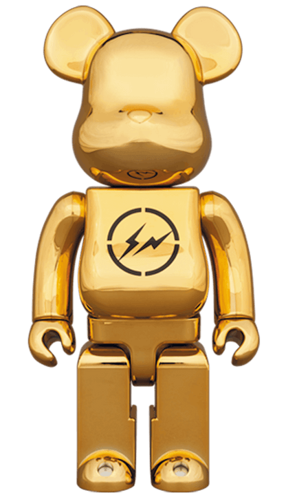 Bearbrick x The Conveni x Fragment 400% Gold