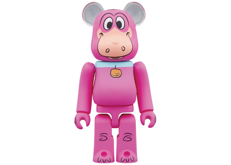 Bearbrick x The Flintstones Dino 100% & 400% Set Pink