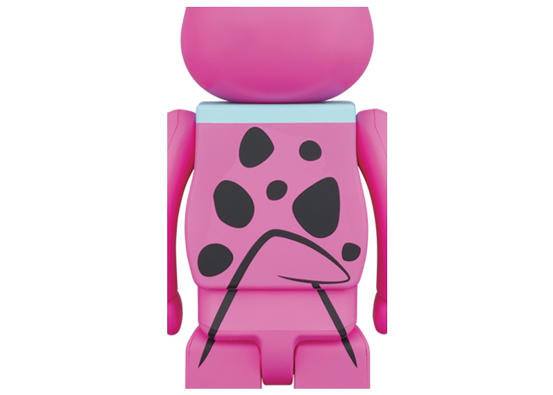 Bearbrick x The Flintstones Dino 100% & 400% Set Pink
