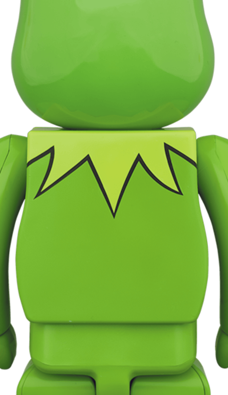 Bearbrick x The Muppets Kermit The Frog 1000% Green