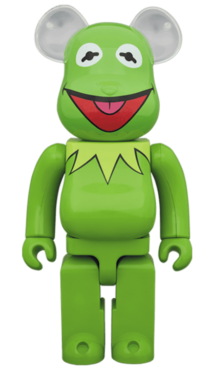 Bearbrick x The Muppets Kermit The Frog 1000% Green