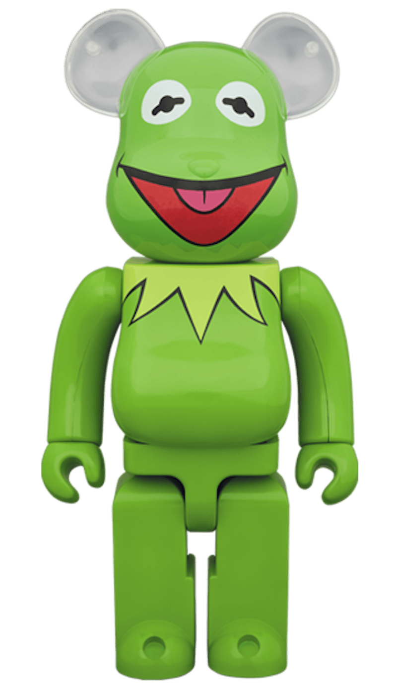 Bearbrick x The Muppets Kermit The Frog 1000% Green