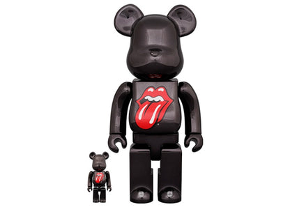 Bearbrick x The Rolling Stones Lips & Tongue 100% & 400% Set