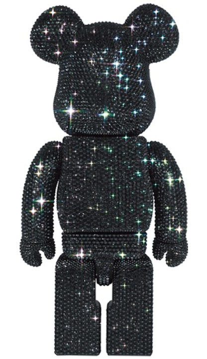 Bearbrick x The Rolling Stones Tongue Logo Crystal Decorate 400%