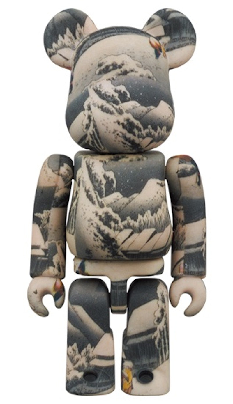 Bearbrick x Tokyo National Museum Hiroshige Utagawa (Fifty-three Stations of the Tokaido) Kanbara 100% & 400% Set