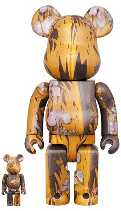 Bearbrick x Tokyo National Museum Korin Ogata National Treasure (Yatsuhashi Makie Mother-of-Pearl Inkstone Box) 100% & 400% Set