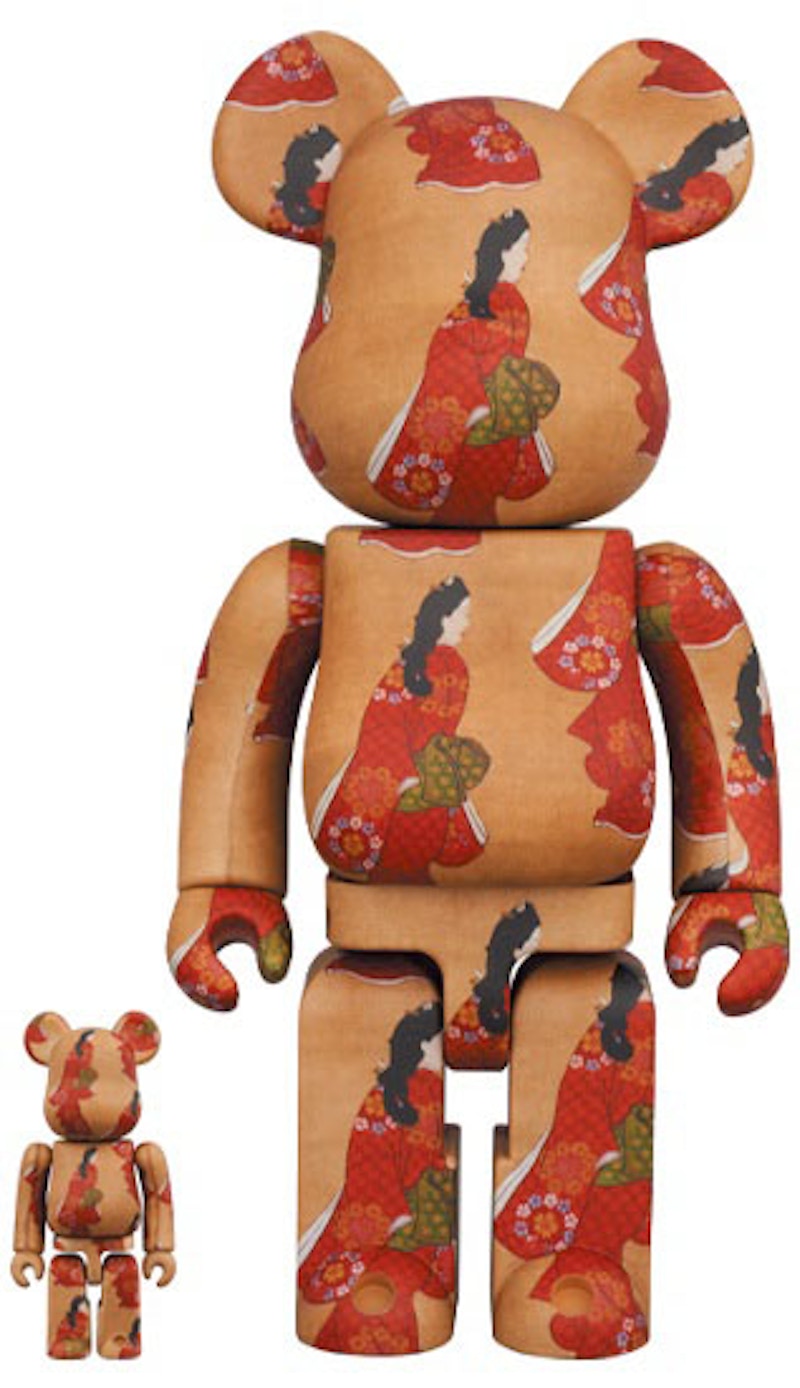Bearbrick x Tokyo National Museum Moronobu Hishikawa (Beauty Looking Back) 100% & 400% Set