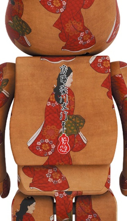 Bearbrick x Tokyo National Museum Moronobu Hishikawa (Beauty Looking Back) 1000%