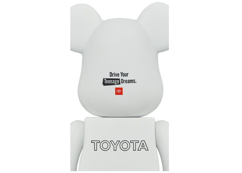 Bearbrick x Toyota (Drive Your Teenage Dreams.) 100% & 400% Set White