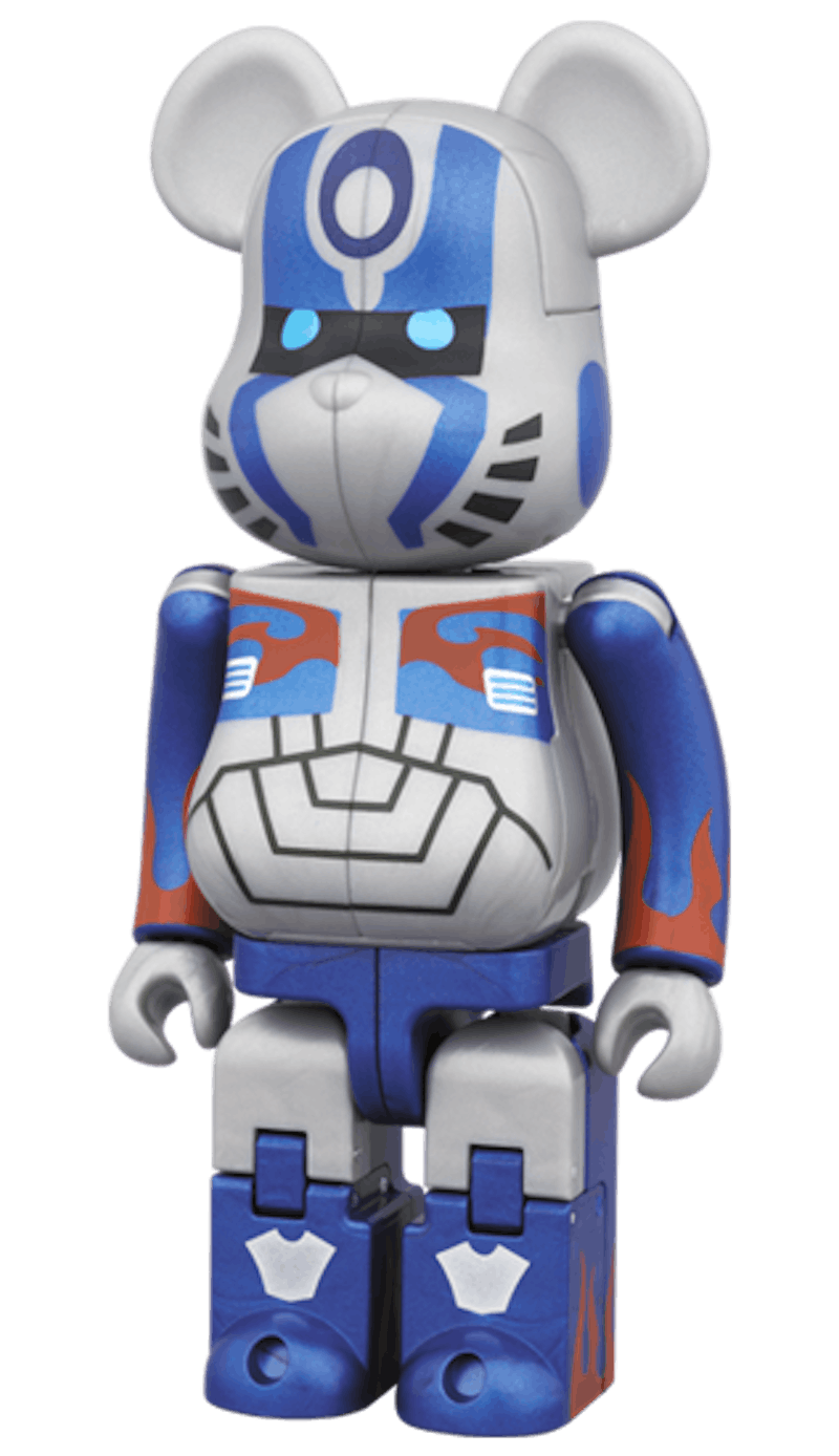 Bearbrick x Transformers Optimus Prime (Age Of Extinction Ver.) 200% Grey/Blue