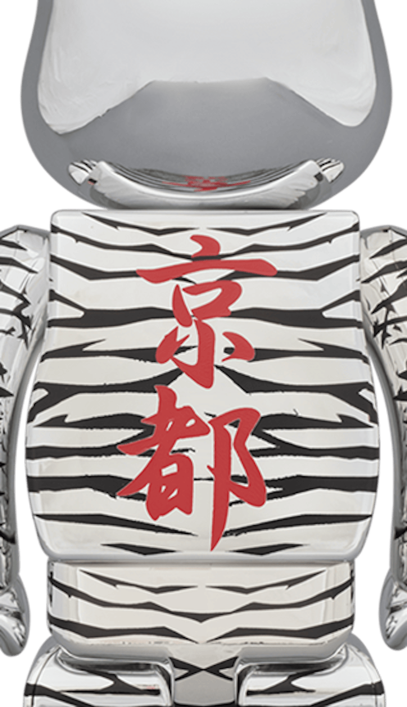 Bearbrick x Tyga x Hajime Sorayama 100% & 400% Set Silver