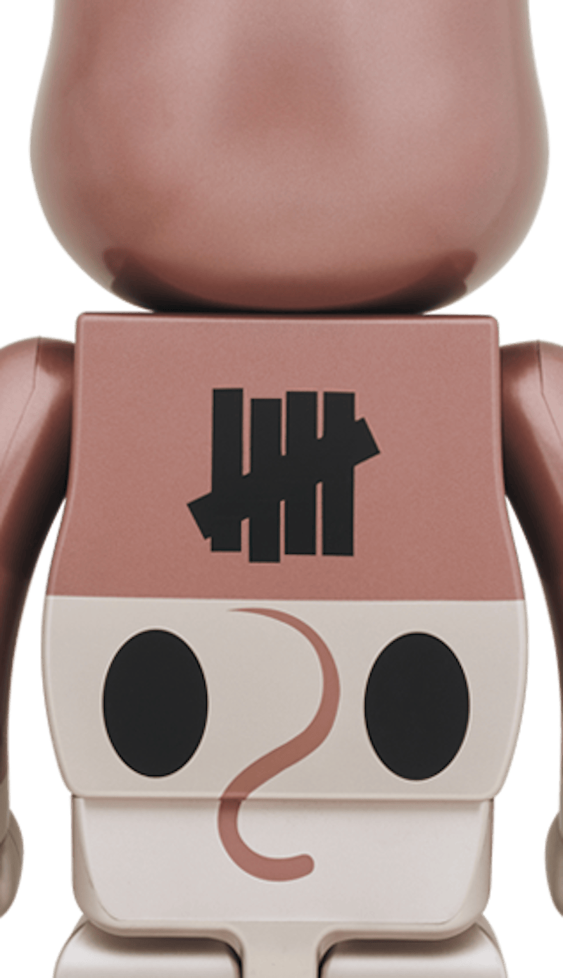 Bearbrick x Undefeated Mickey Mouse 1000% Rose