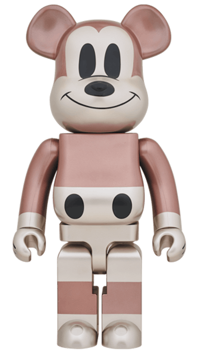 Bearbrick x Undefeated Mickey Mouse 1000% Rose