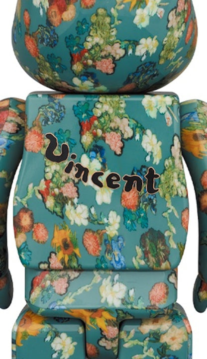 Bearbrick x Van Gogh Museum Floral Pattern 50th Anniversary 100% & 400% Set