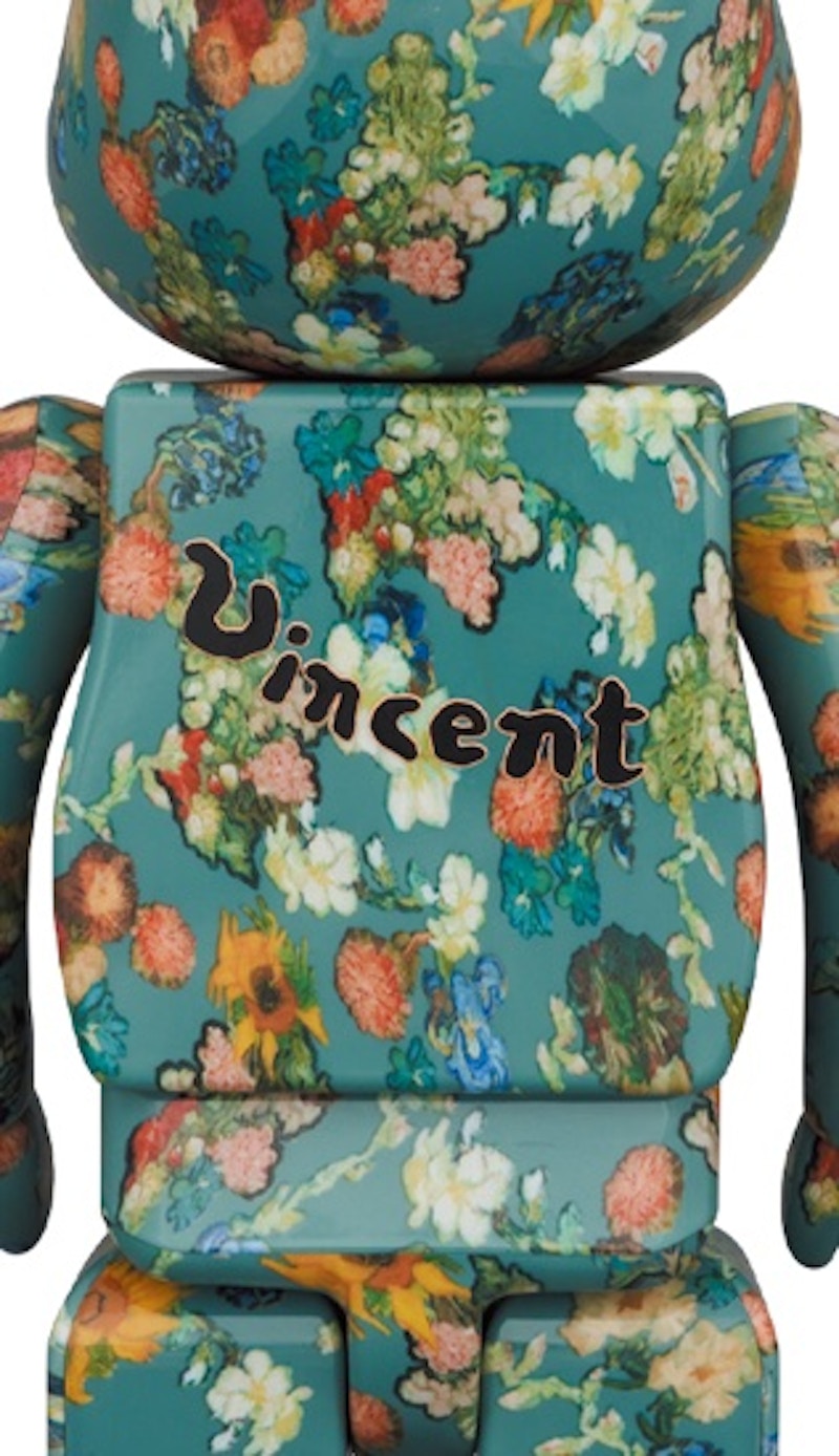 Bearbrick x Van Gogh Museum Floral Pattern 50th Anniversary 100% & 400% Set