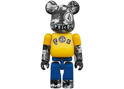 Bearbrick x Volcom 30th Anniversary 100% & 400% Set Yellow/Blue