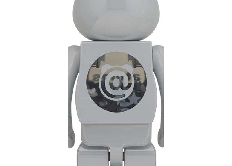 Bearbrick x atmos 1000% White Chrome Ver.