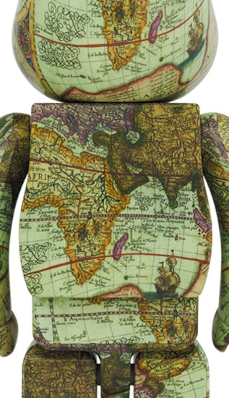Bearbrick x atmos Aged Map 1000%